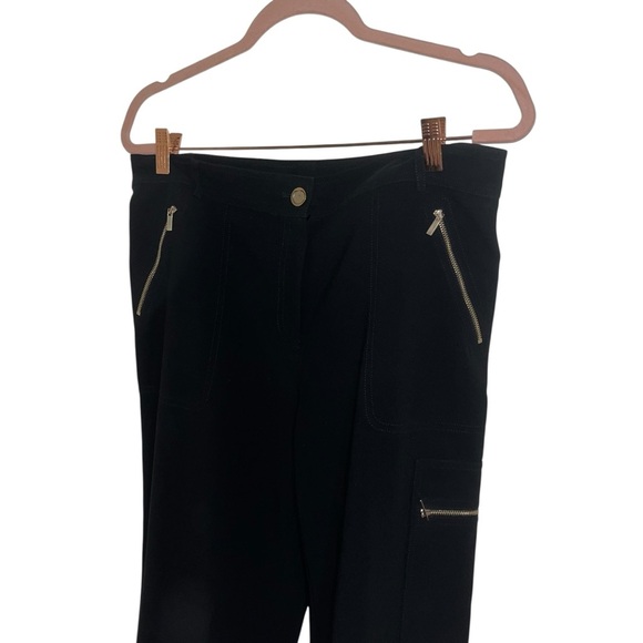 St. John Vintage retro y2k skinny black pants zippers 12 - Picture 2 of 4